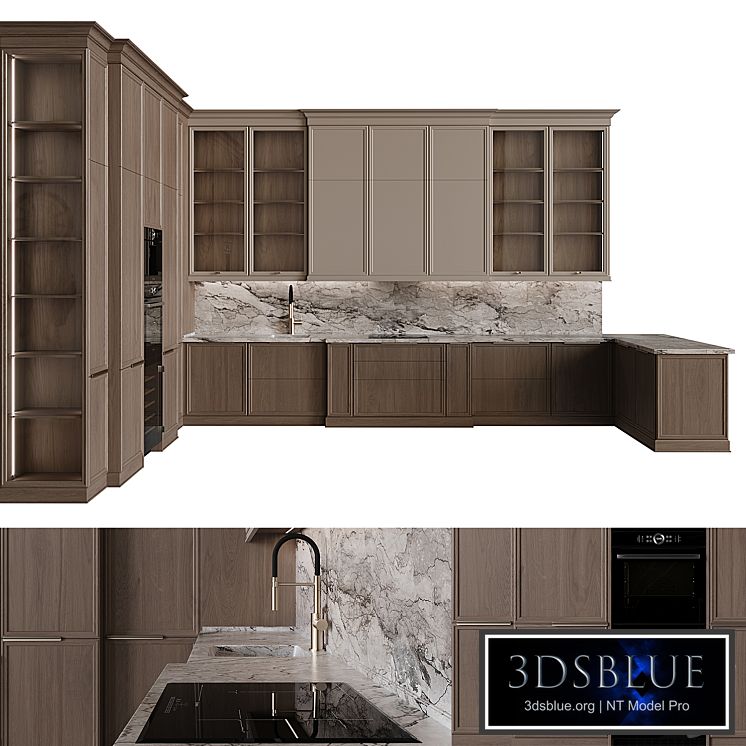 Neoclassical style kitchen 51