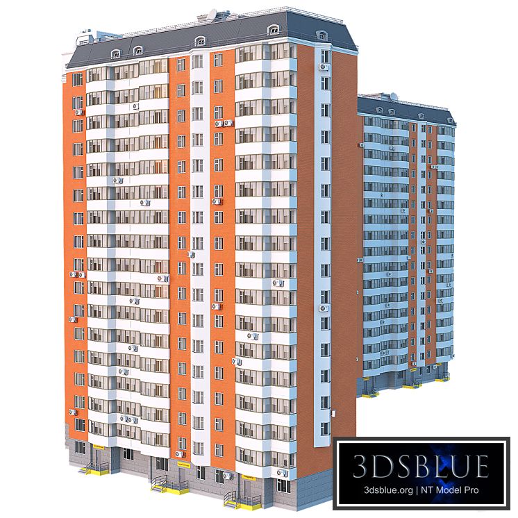 P44T corner 4 sections 17 floors