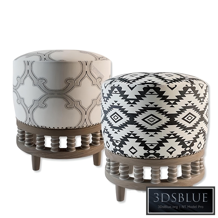 Indochine pouf 