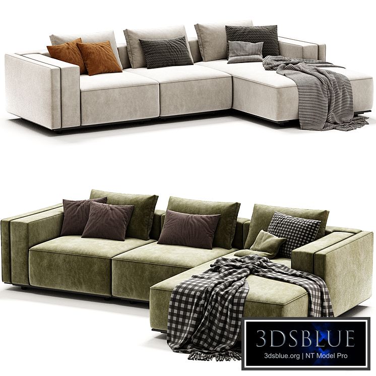 LANDFORM Sofa with chaise longue By Stylish Club