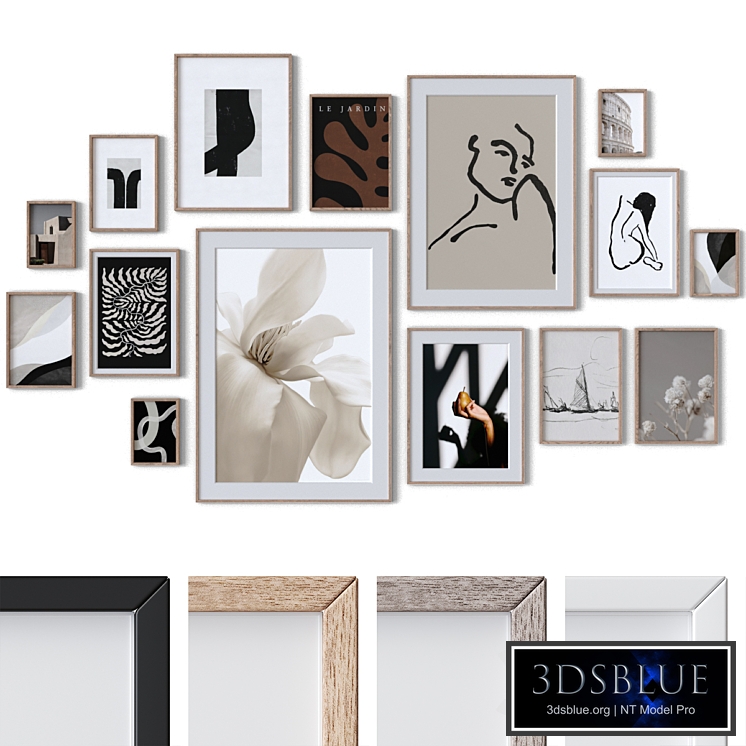 Set of 15 wall paintings 2847