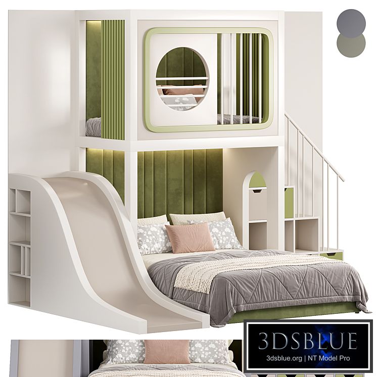 Designer two-level bed Kids room 10