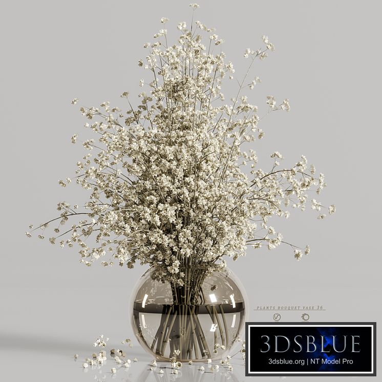 plants bouquet vase 36