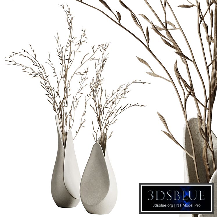 Coals vase from Corner design with branches