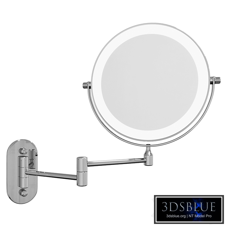 Double-sided cosmetic wall mirror