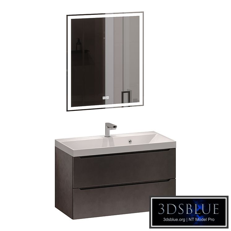 Vanity unit with washbasin Uperwood Tanos 90 cm