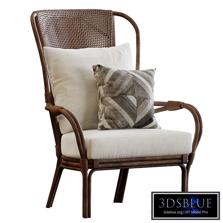 PARKER RATTAN OCCASIONAL CHAIR