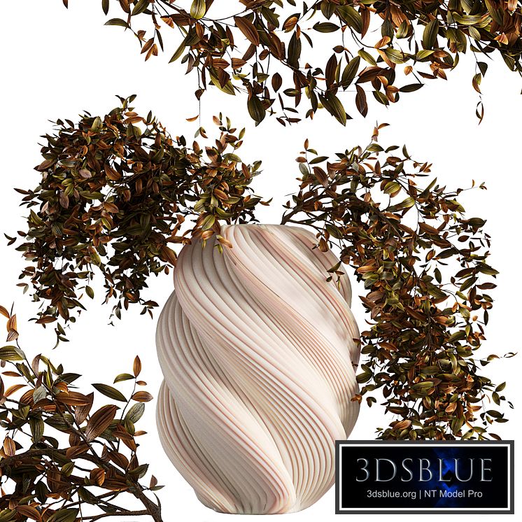 Plants bouquet vase 05