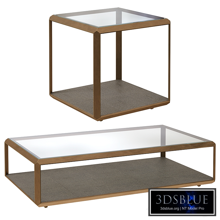 Coco Republic Max Glass side and coffee tables