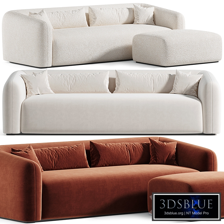 Mitchell sofa with ottoman