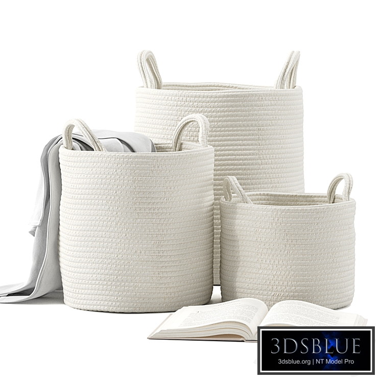 Basket with Handles Set 01 ZARA HOME