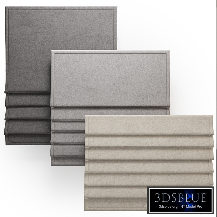 Roman blinds are thick