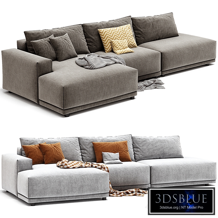 MUUTO Connect Modular 3 Seater Sofa by Muuto