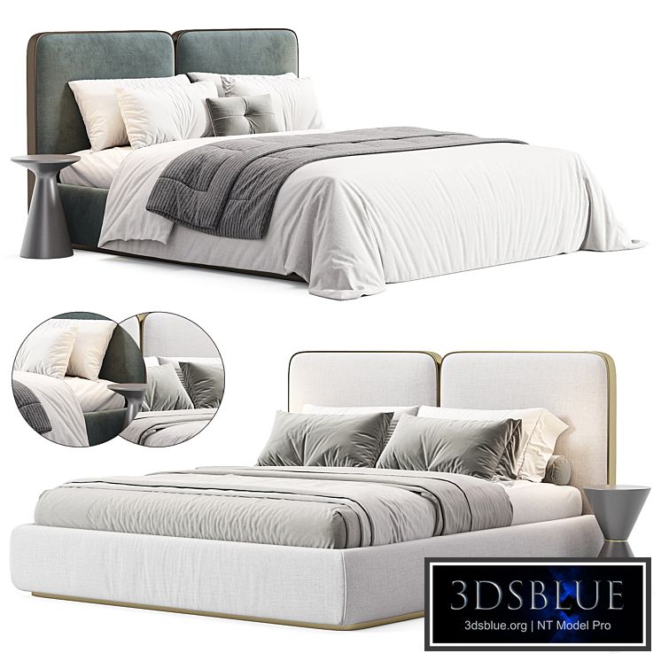 Gem Upholstered King Queen Bed
