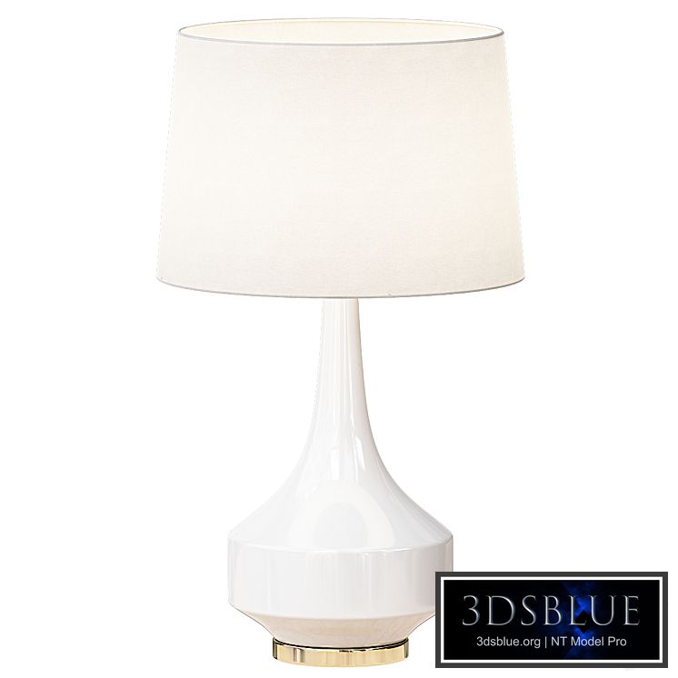 Anderson Table Lamp, White