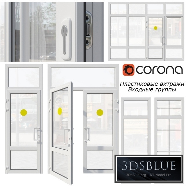 Plastic stained glass, window, door