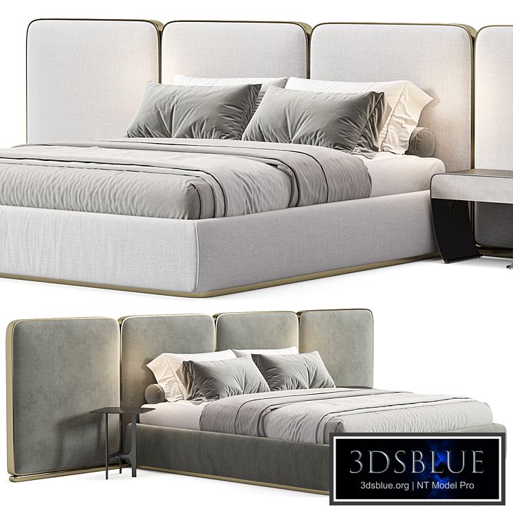 Gem Upholstered King Queen Bed 2