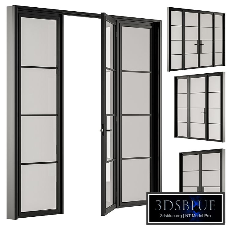 Metal Glass Door - Set 95