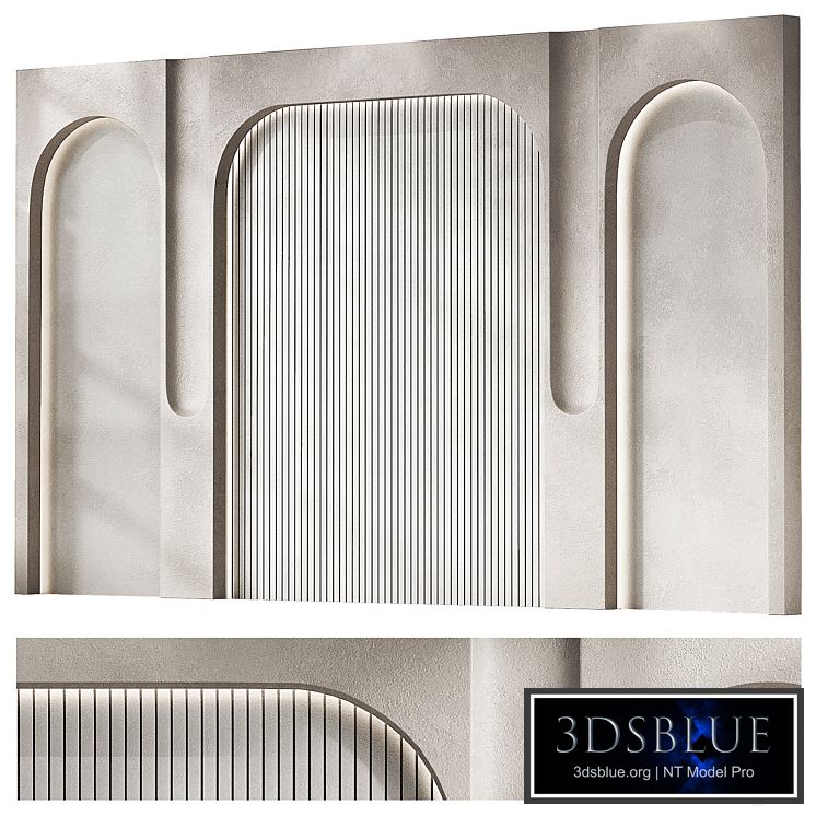 Wall arched decorative panels