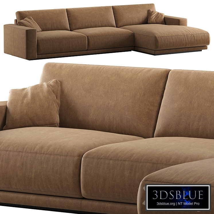 RH bella sofa chaise-longue sectional leather