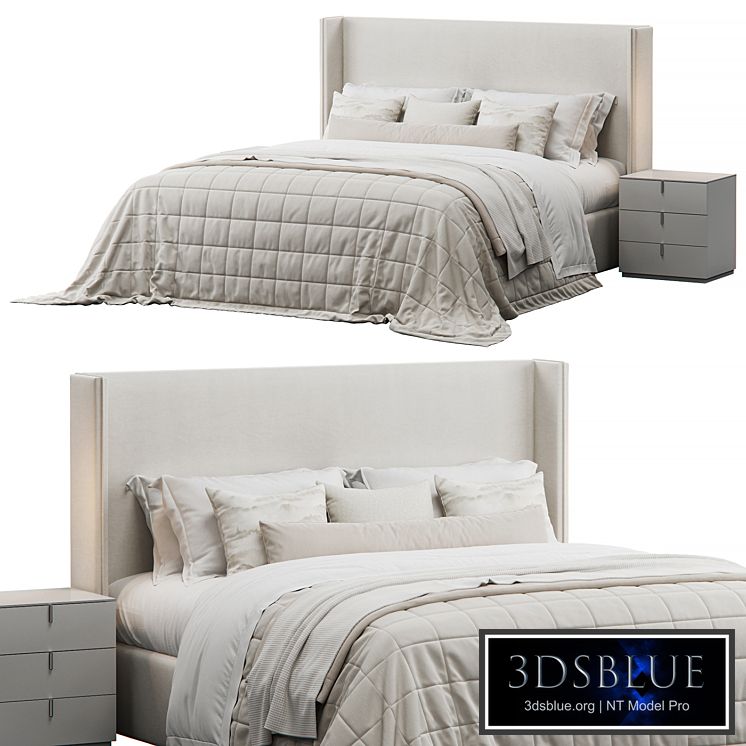 Winged Bed by Lorinzer Living