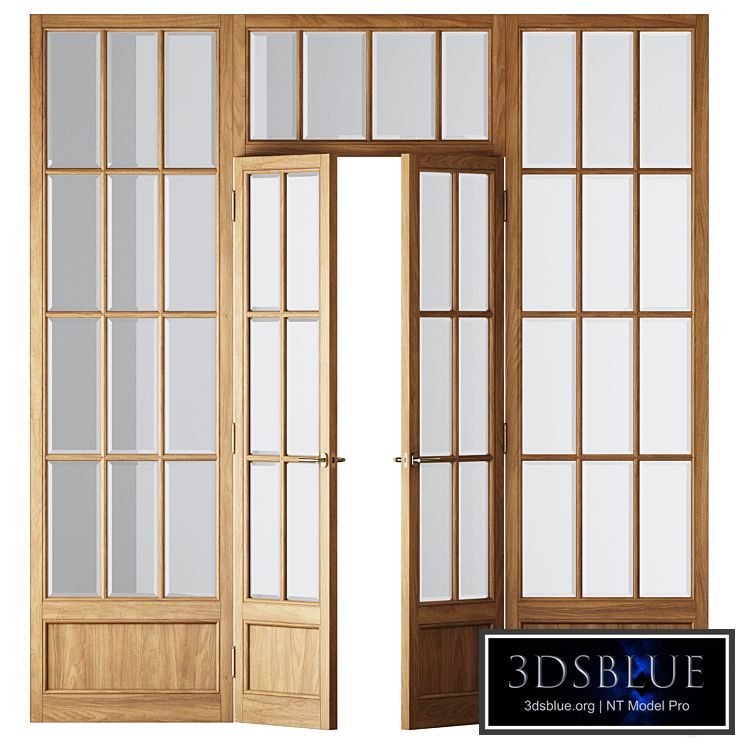 Classical Wooden Glass Partition