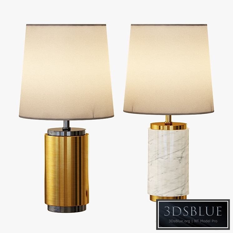 Small Pillar Table Lamp - Antique Brass