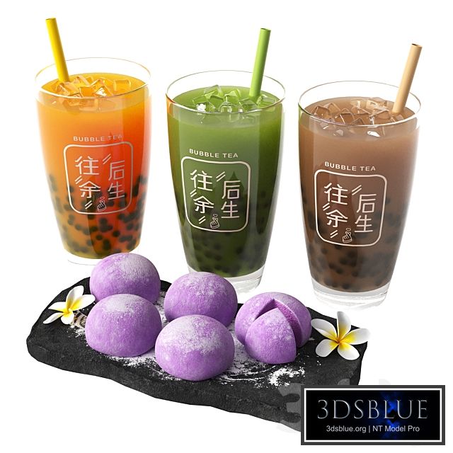 Bubble tea and Moti dessert