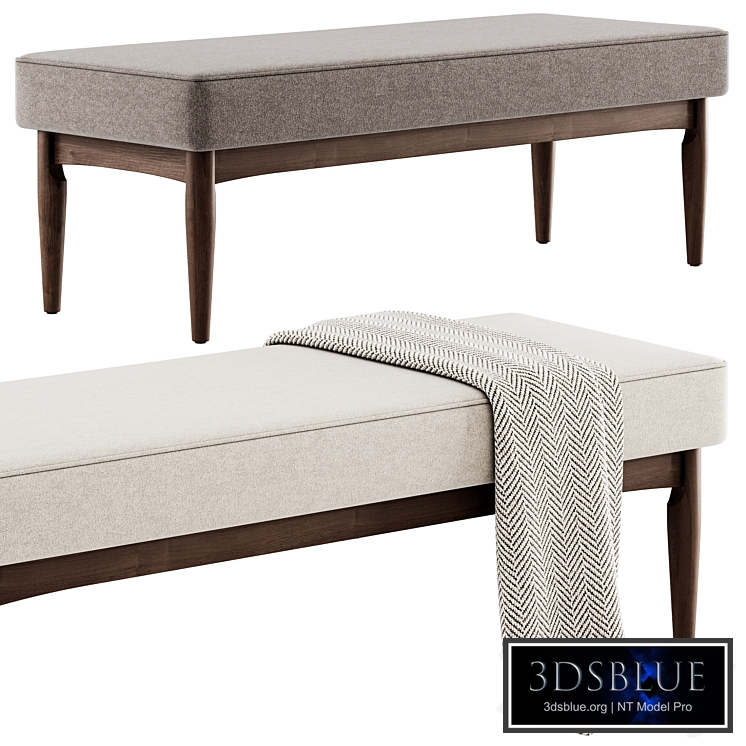 Wooden bench Arvid by Baxton Studio