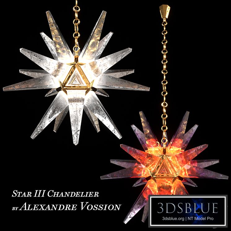 Star III Chandelier by Alexandre Vossion