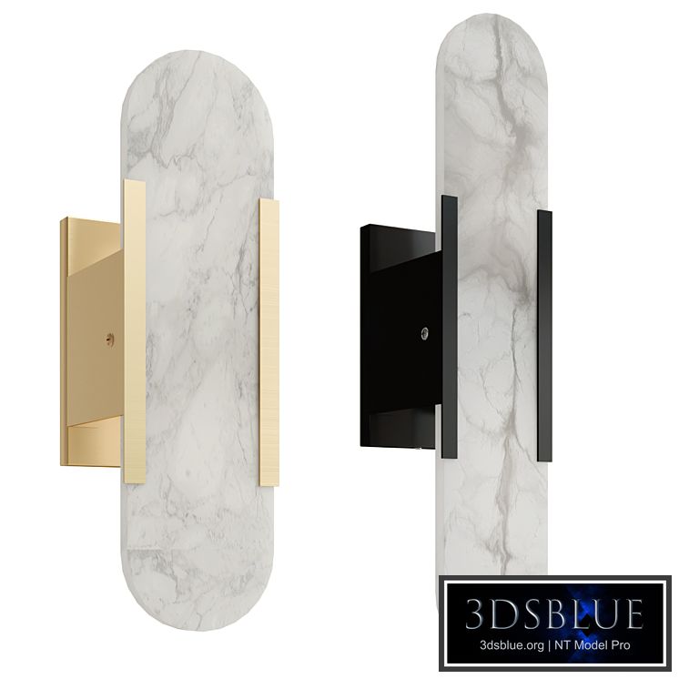 Geometric Harmony Alabaster Wall Lamp