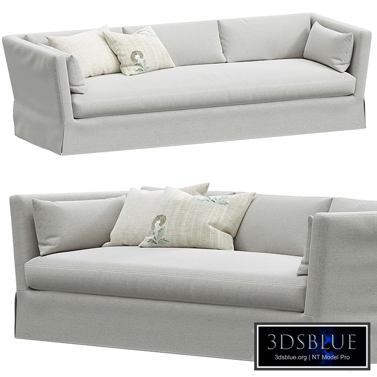 Belgian Shelter Arm Slipcovered 9 Luxe Sofa