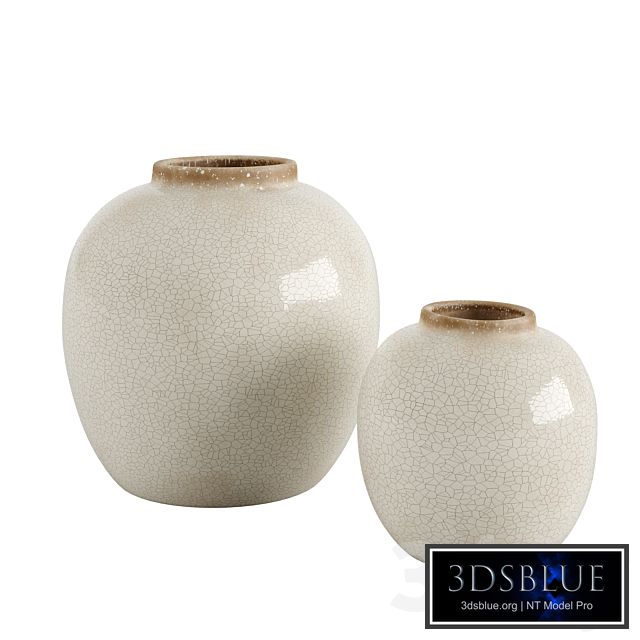 Crackle effect vase
