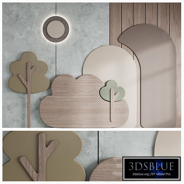101 Childrens Wall Panel with Headboard