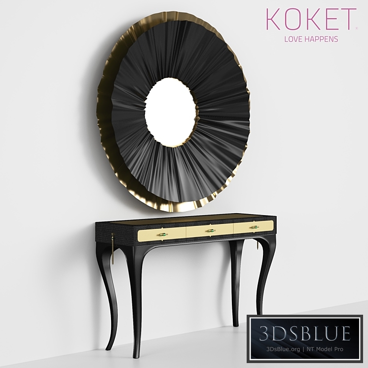 KOKET table Exotica + mirror REVE