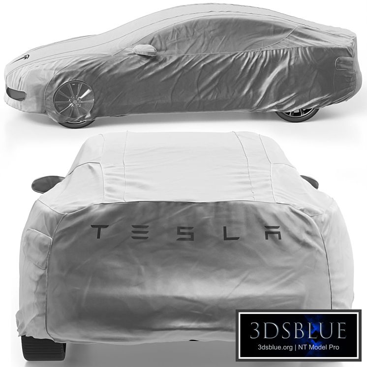 Cover for Tesla Model S electric vehicles in gray