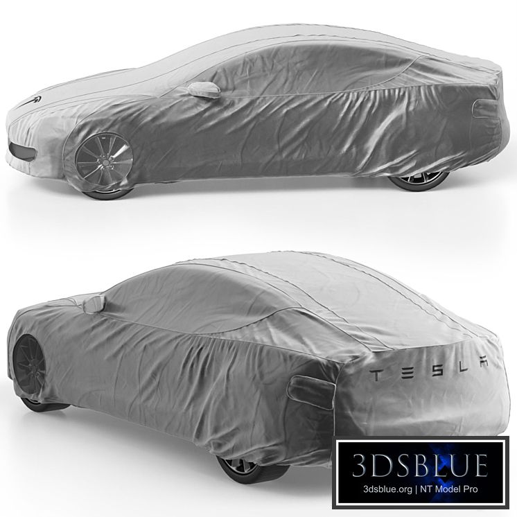 Cover for Tesla Model S electric vehicles in gray