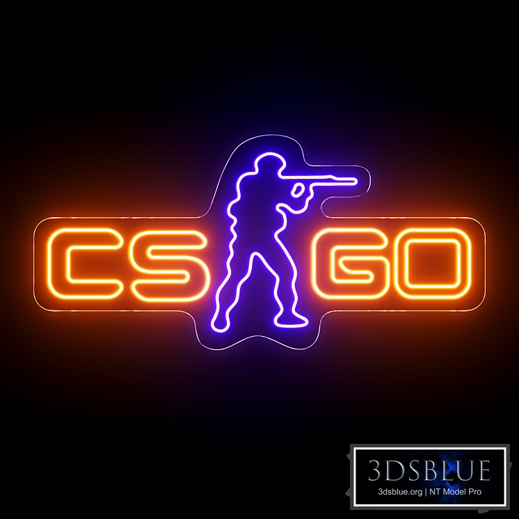 Counter Strike Neon Sign