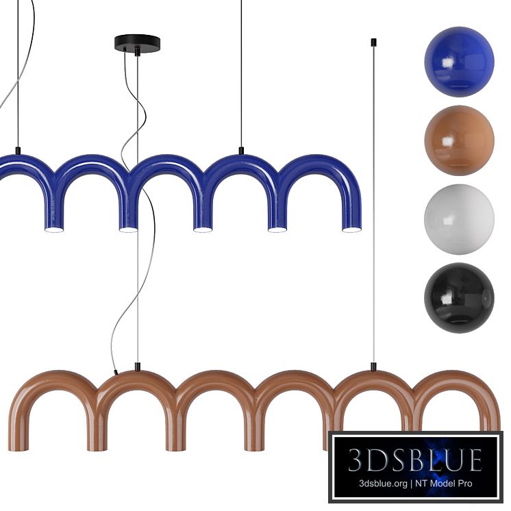 Oblure Arch LED pendant chandelier