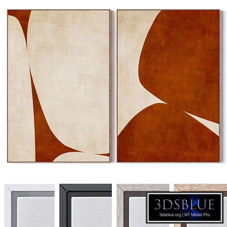 Set of large wall paintings 2891