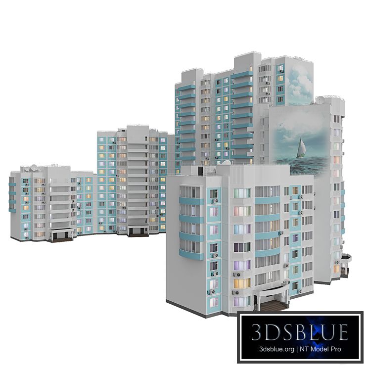 Kope M sail 7-12-18 floors 6 sections corner with mural