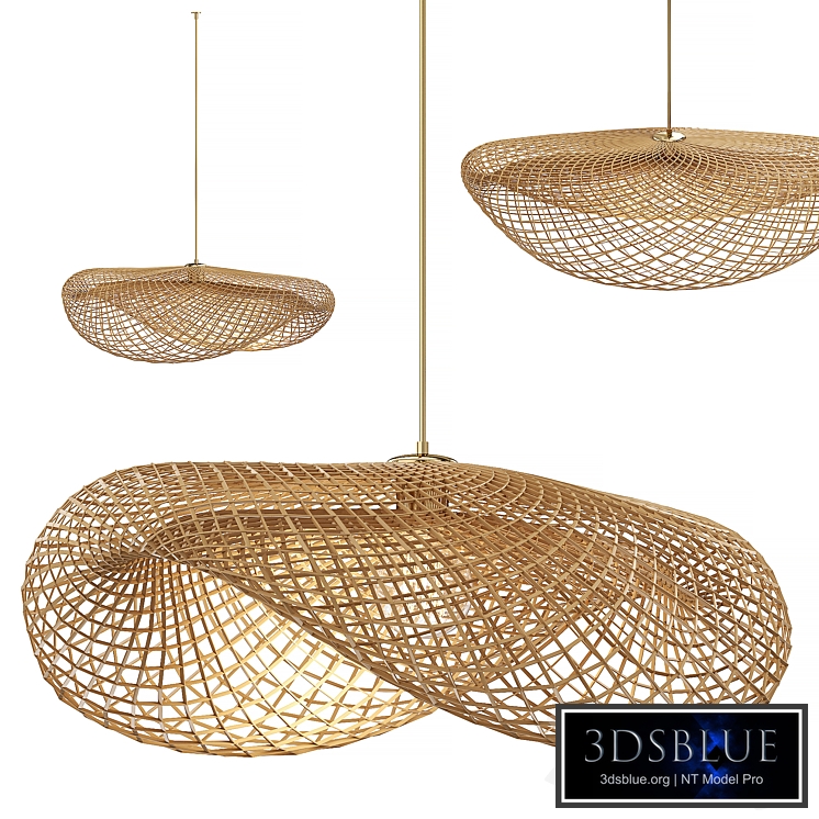 Wavy pendant lamp