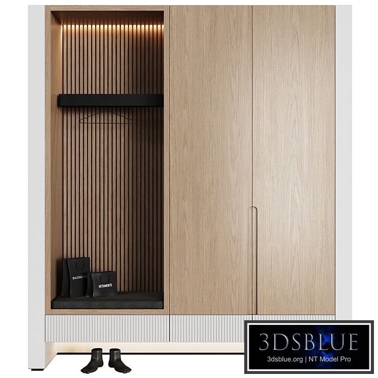 Hallway in a modern minimalist style 13