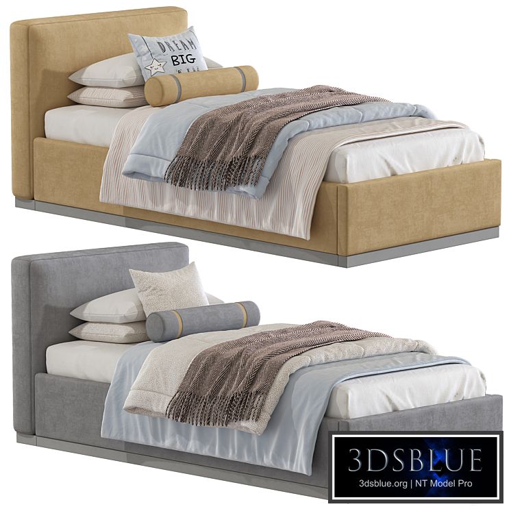 Dawn Kids&#39; Bed, Indigo Linen 411