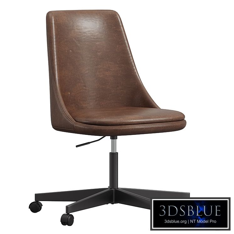 Jaz Leather Swivel Desk Chair
