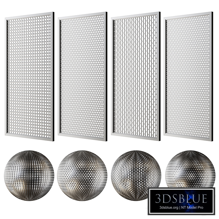 Set of decorative grilles