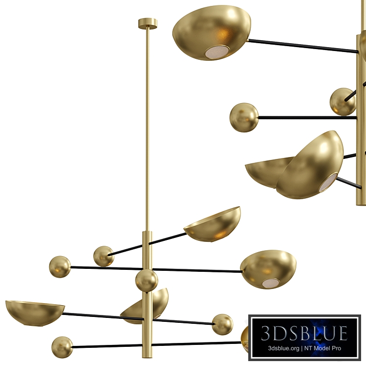 Salinas Chandelier Brass by EICHHOLTZ