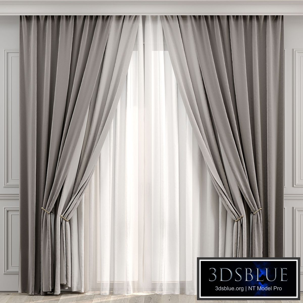Curtains with moldings 527C