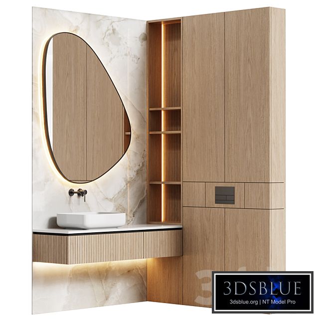 Bathroom furniture 01 in a modern minimalist style