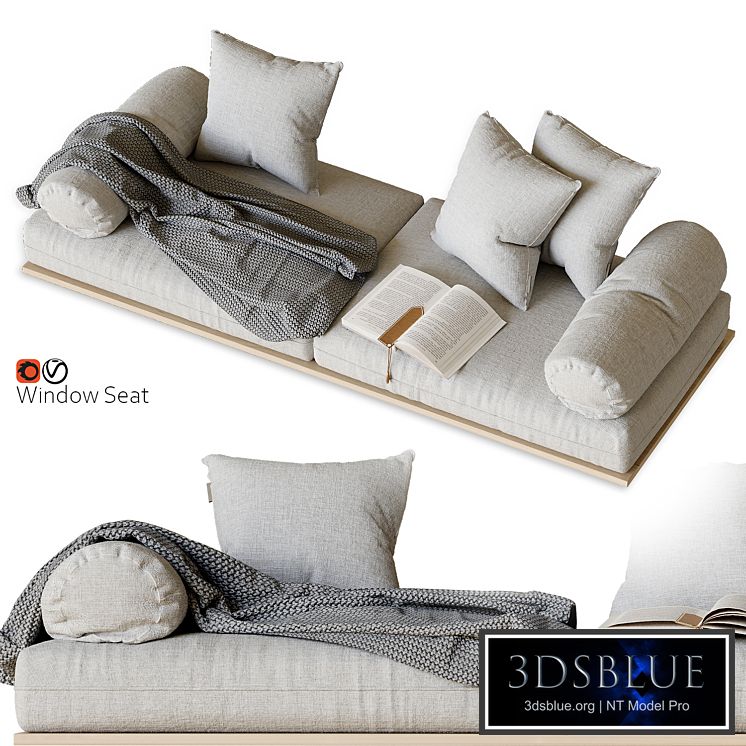 Window seat and cushions